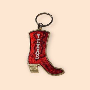 Texas Boot Keychain Keyring Travel Destination Vacation